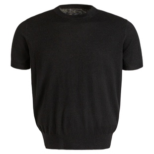 ONUN 美式老钱风基础纯色针织短袖休闲高级感cleanfit上衣夏季T恤