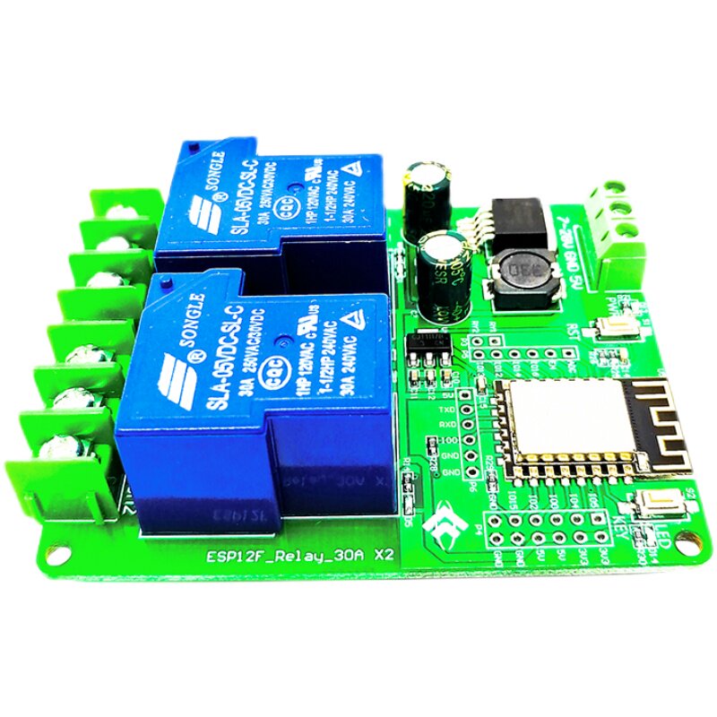 双路30a继电器模块esp-12f