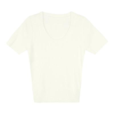 短袖针织t恤修身内搭上衣