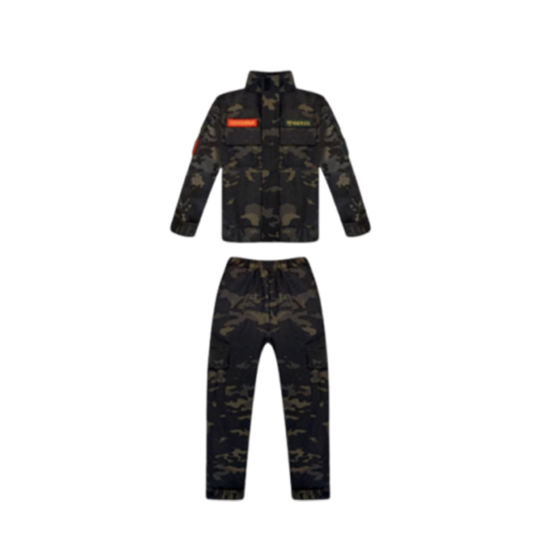 纯棉儿童特种兵套装迷彩服长袖全套户外战术高端装备男女童军春秋
