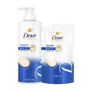 【下拉享超补优惠】多芬密集修护仿生氨基酸洗发水500g+200g