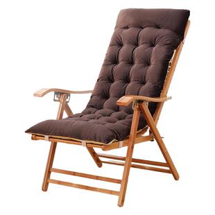 躺椅坐垫靠垫一体摇椅棉垫子四季通用加厚秋冬季折叠椅子懒人藤椅