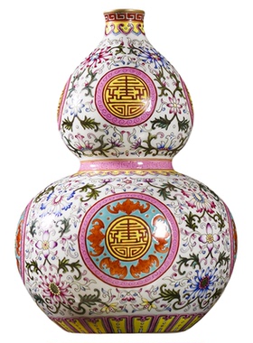 葫芦瓶宁封窑陶瓷中式