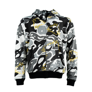 TGFCLUB223系列美式街头潮牌嘻哈刺绣可拆卸拼接开衫修身连帽卫衣