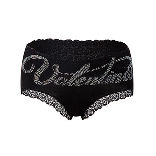 「LA」高定闪钻|边界系列*性感蕾丝烫钻冰丝中高腰无痕女士内裤