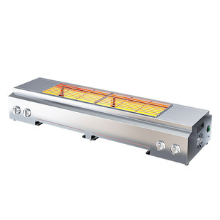 煤气新款电烧烤炉商用无烟两侧加热光波牛羊肉串烤鱼烧鸟烧烤架子