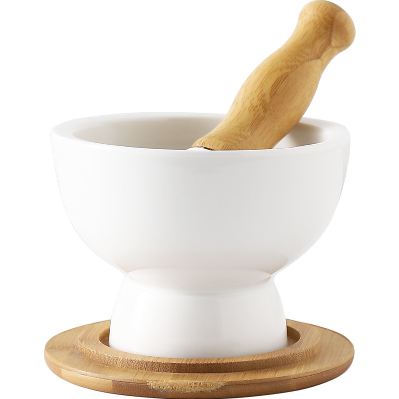 胡椒捣碎钵陶瓷/出口欧洲碾碎器/捣碎器/捣药罐/家用研磨手动捣碎
