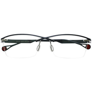 日本Ken Okuyama奥山清行眼镜框男纯钛商务眉框无框手工眼镜架218