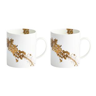 WEDGWOOD王薇薇灿金花园马克杯咖啡杯骨瓷情侣对杯家用送礼