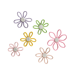 棉绳小花墙饰儿童房幼儿园环创材料墙壁装饰挂件雏菊花朵可爱挂饰