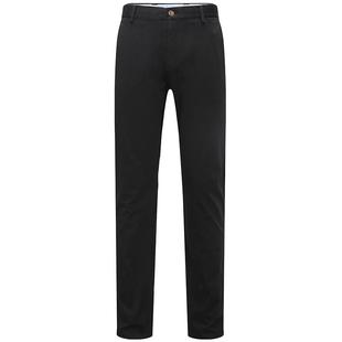 Navigare意大利小帆船黑色直筒休闲裤男春秋新款弹力裤子通勤西裤