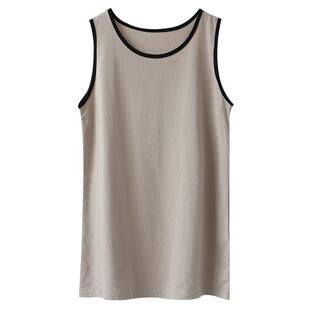 2026中长款初秋吊带背心屁帘下摆叠穿遮屁股神器宽松打底衫女内搭