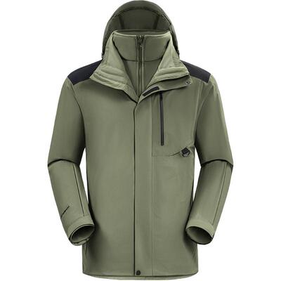 伯希和三合一抓绒防风防水冲锋衣