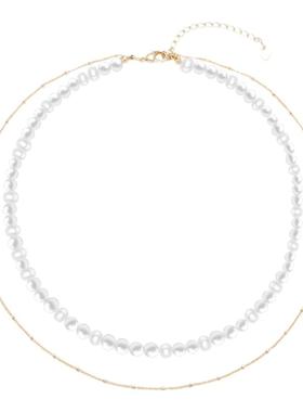 SundyHoney轻奢高级双层珍珠项链