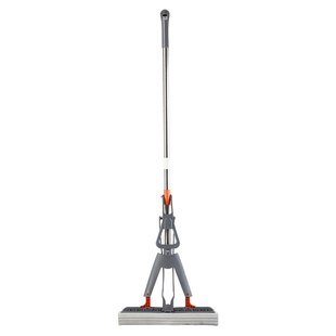 居家家胶棉拖把家用一拖净免手洗对折式胶大海棉头超强吸水地拖布