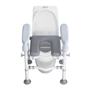 卫生间马桶扶手栏杆老人安全助力架家用马桶增高器可移动坐便椅凳