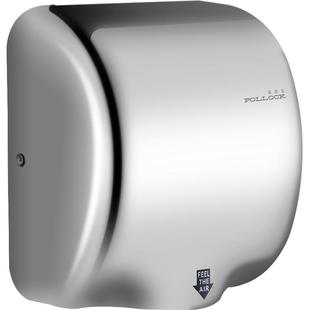 波洛克不锈钢烘手机烘手器 高速全自动感应卫生间干手器吹干手机