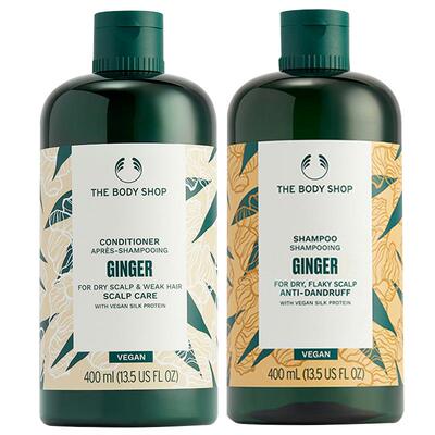 美体小铺生姜套装去屑护发素