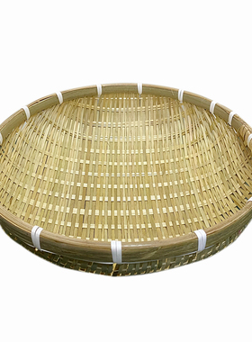 竹编制品竹簸箕水果篮果盘收纳筐
