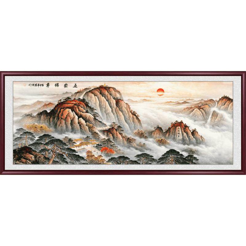 2025新款泰山画有山无水中式壁画