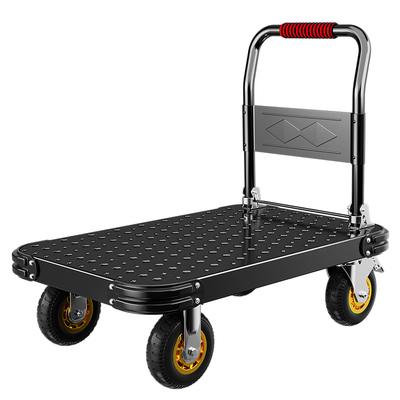 超强载重钢板拉货平板车小推车