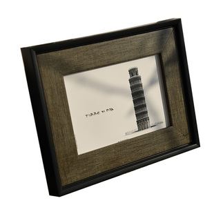 时几初经典欧式复古怀旧黑色5寸6 7 8 10 A4相框摆台照片定制尺寸