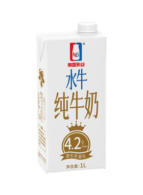 南国乳业水牛纯牛奶1L装早餐奶