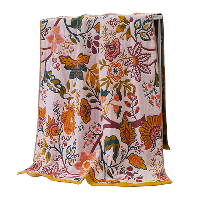 超强柔软吸水纱布浴巾亲肤不掉毛