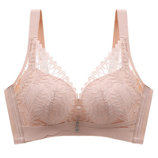 乳胶文胸套装女小胸平胸聚拢内衣罗丽丝调整型收副乳防下垂文胸罩