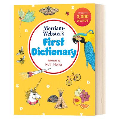 Merriam-Webster First Dictionary 韦氏儿童英语插图词典 初级入门英英字典 精装