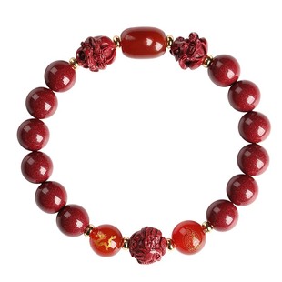 2026年朱砂手串三合六合本命年生肖转运珠手链男女款官方旗舰店