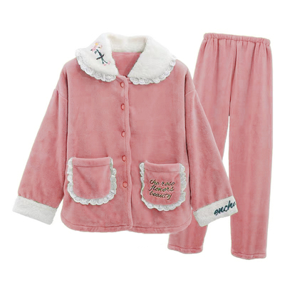 2021年新款加厚春秋大码睡衣