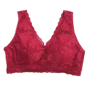 正品311新无钢圈透气健康睡眠背心式蕾丝集中文胸罩大码柔软内衣