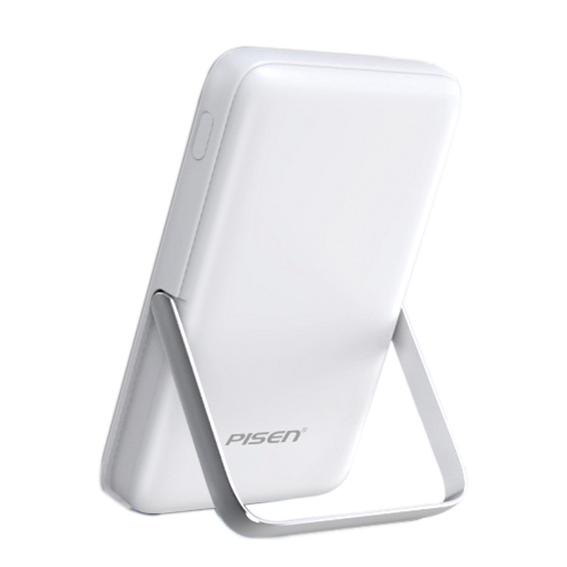 新国标3C认证品胜充电宝10000毫安大容量轻薄小巧自带支架MagSafe无线磁吸移动电源使用iPhone8/14苹果16/17