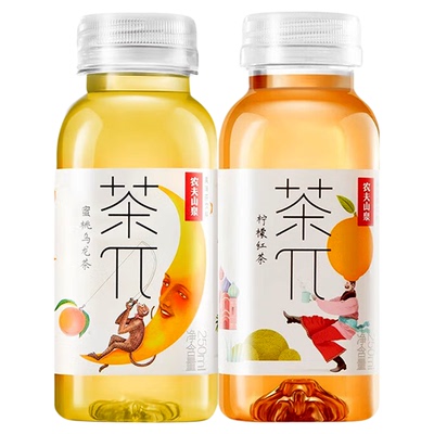 农夫山泉茶派柠檬红茶蜜桃乌龙茶