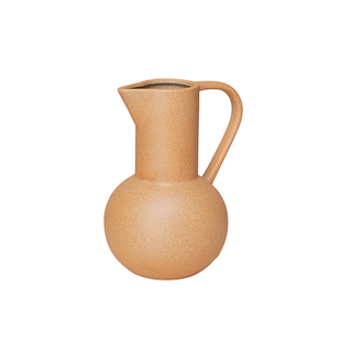 逅里Hollihom 幸壶如意 粗陶釉陶瓷花瓶插花新中式橱窗玄关摆件