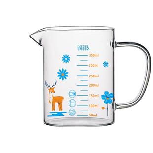 量杯带刻度玻璃耐高温打蛋杯克度量杯式水杯烧杯家用微波炉牛奶杯