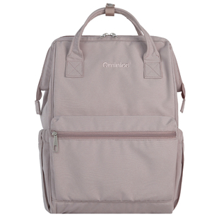 Qminica妈咪包2024年新款大容量时尚双肩包多功能抽纸轻便母婴包