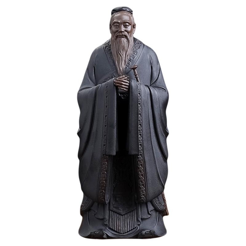 东方泥土《孔子》陶瓷艺术摆件