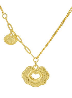 宫里上新纯银长命锁项链