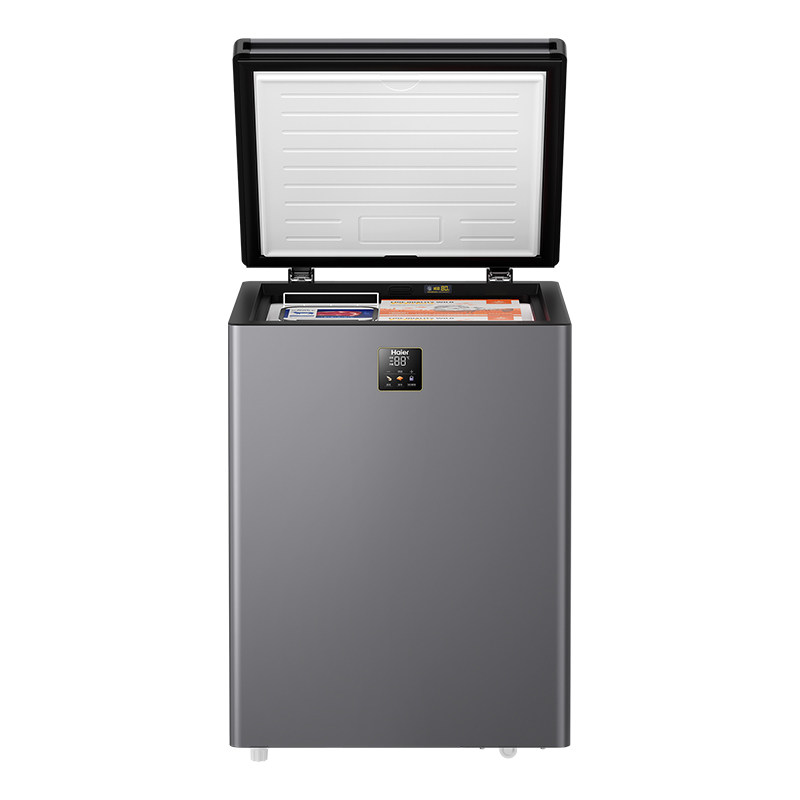 海尔冰柜减霜新款100/142/200升家用小型冷柜全冷冻冷藏迷你冰柜