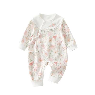 温巢新生婴儿衣服春秋纯棉连体衣