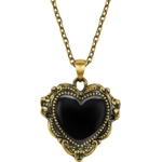 MONOLOGUE独白大英博物馆大版小版黑桃心吊坠多款配绳情人节礼物