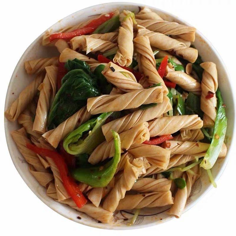 豆筋丁豆棍豆皮豆制品素肉辣条原料食材凉拌菜干货大全商用无盐粒
