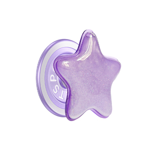 【光的舞会】PopSockets泡泡骚磁吸式气囊手机支架苹果iPhone17/16ProMax/Pro 闪亮半透明镭射爱心流沙氛围感