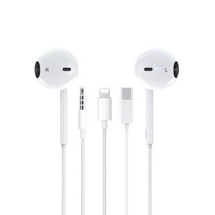 佰卓原装正品有线耳机适用于iphone17/16/15promax4扁头typec