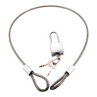 304不锈钢钢丝绳锁扣防盗绳索锁链自行车电瓶车头盔挂锁密码锁