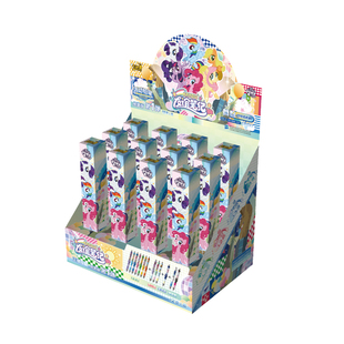 卡游小马宝莉自动铅笔盲盒笔友谊笔纪绮梦版第1弹儿童活动按动笔不断芯0.5mm小学生一年级2b考试专用正版文具