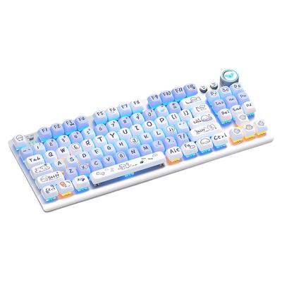 渐变键帽机械轴体狼蛛机械键盘