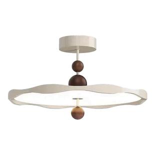 法式中古风灯具卧室灯现代简约全光谱护眼奶油风儿童房主卧吸顶灯